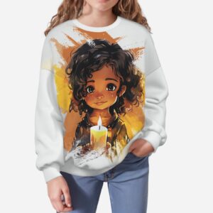 All-Over Print Girl's Sweatshirt Drop Shoulder Air Layer 230 GSM