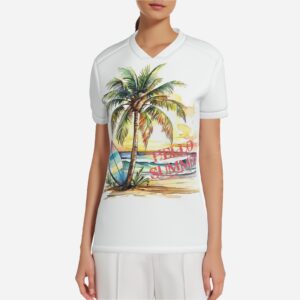 All-Over Print Women's Patchwork T-Shirt-Milk Silk 180 GSM