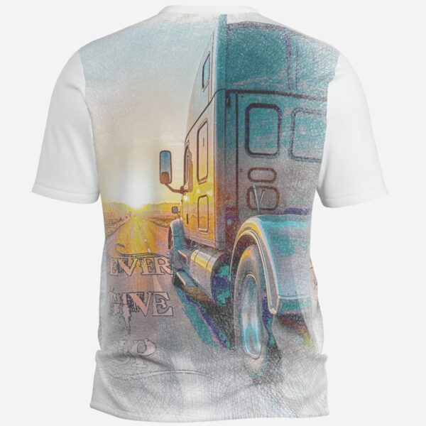 All-Over Cotton Print Men's Sweatshirt V Neck - Image 2