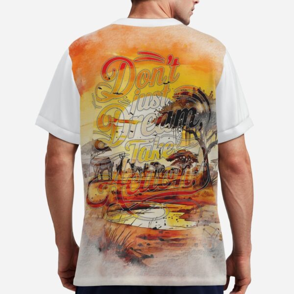 All-Over Print Men's Soccer Jersey T-Shirt V Neck Soft & Quick Dry - Image 2