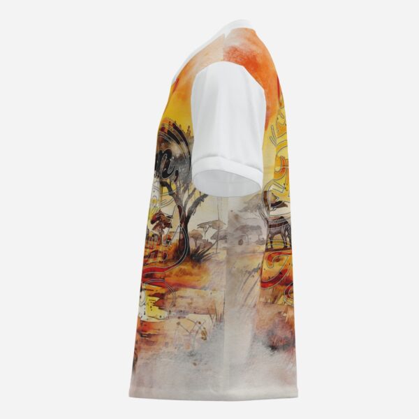 All-Over Print Men's Soccer Jersey T-Shirt V Neck Soft & Quick Dry - Image 5
