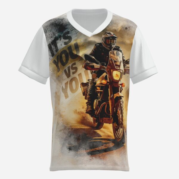 All-Over Print Men's Soccer Jersey T-Shirt V Neck Soft & Quick Dry - Image 3