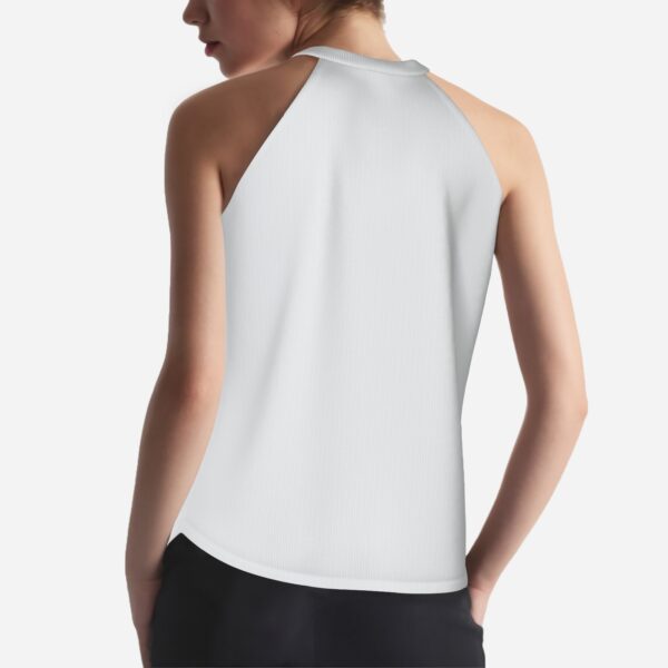 All-Over Print Women's Halter Neck Tank Top-Imitation Cotton 170 GSM - Image 2