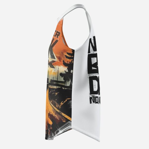 All-Over Print Women's Halter Neck Tank Top-Imitation Cotton 170 GSM - Image 5