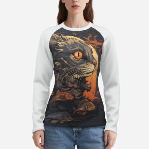 All-Over Print Women's Cooling Sun Protection Shirt-Polyester Cool Feeling 180 GSM