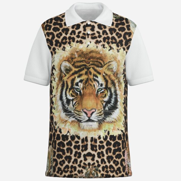 All-Over Print Men's Polo Shirt Golf Jersey-Mi Tong Mesh 140 GSM
