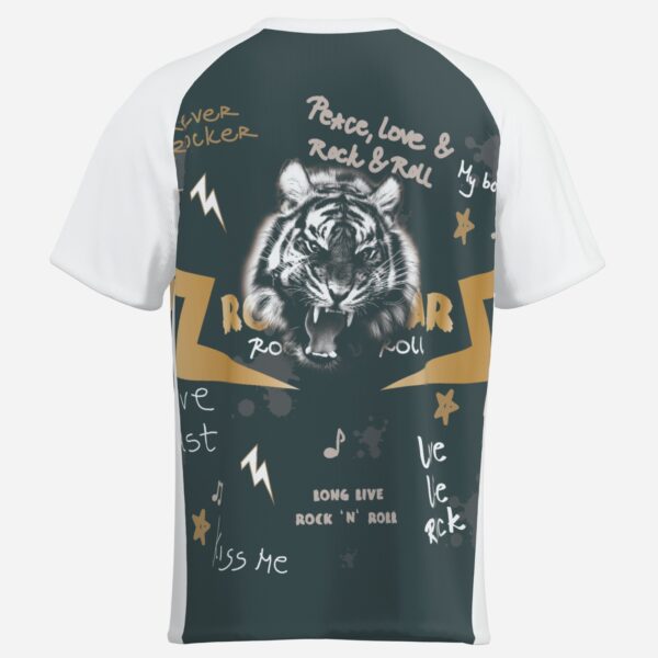 All-Over Print Men's Patchwork Athletic T-Shirt-Imitation Cotton 170 GSM - Image 4