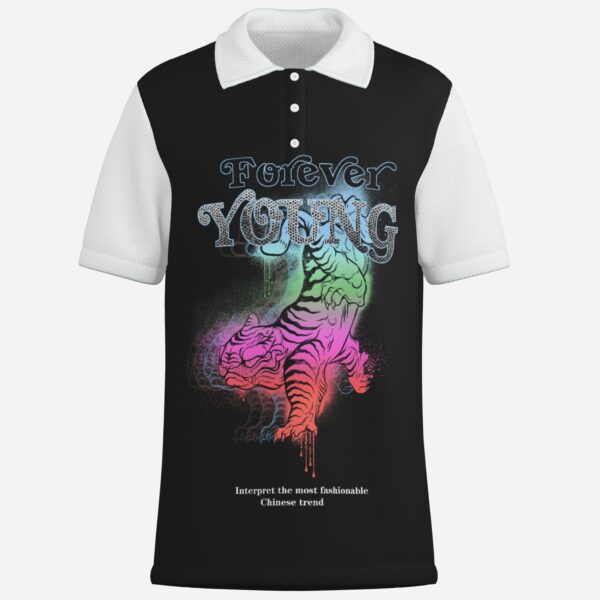 All-Over Print Men's Polo Shirt Golf Jersey-Mi Tong Mesh 140 GSM