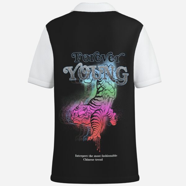 All-Over Print Men's Polo Shirt Golf Jersey-Mi Tong Mesh 140 GSM - Image 2
