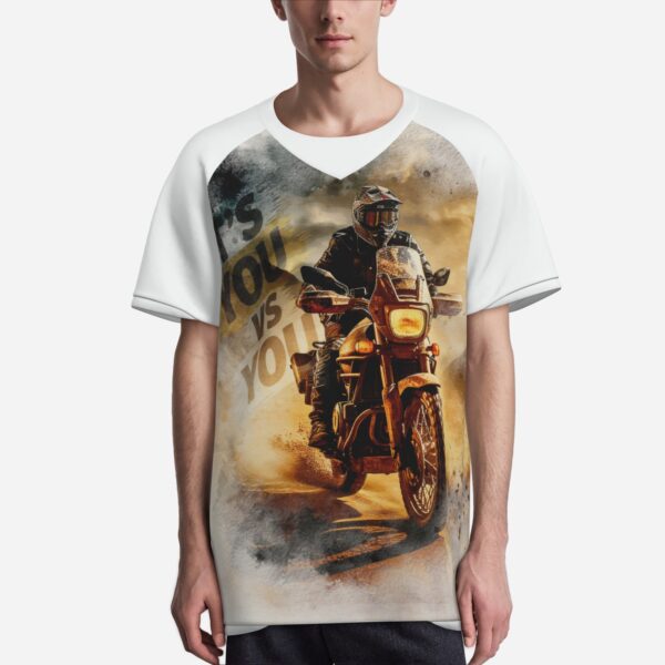 All-Over Print Men's Soccer Patchwork Jersey Quick Dry & Soft T-Shirt