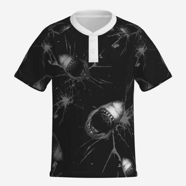 All-Over Print Boy's Baseball T-Shirt Short Sleeve-Milk Silk 250 GSM - Image 3