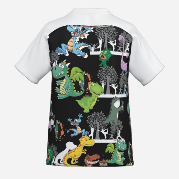 All-Over Print Boy's Zipper Baseball Jersey Shirt Short Sleeve - Image 6