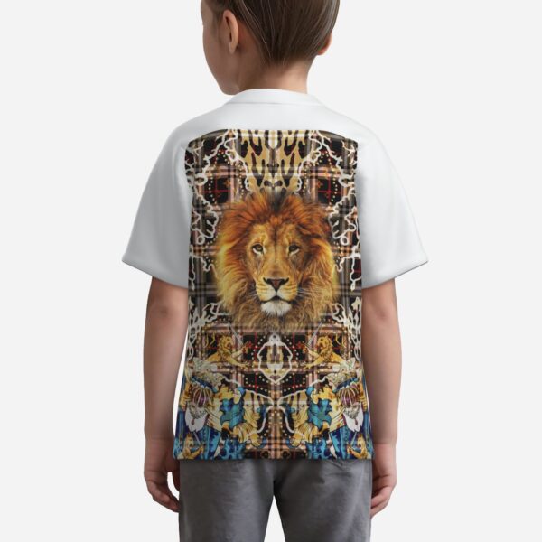 All-Over Print Boy's Zipper Baseball Jersey Shirt Short Sleeve - Image 4