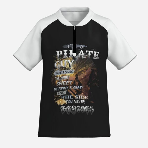 All-Over Print Boy's Zipper Baseball Jersey Shirt Short Sleeve - Image 5