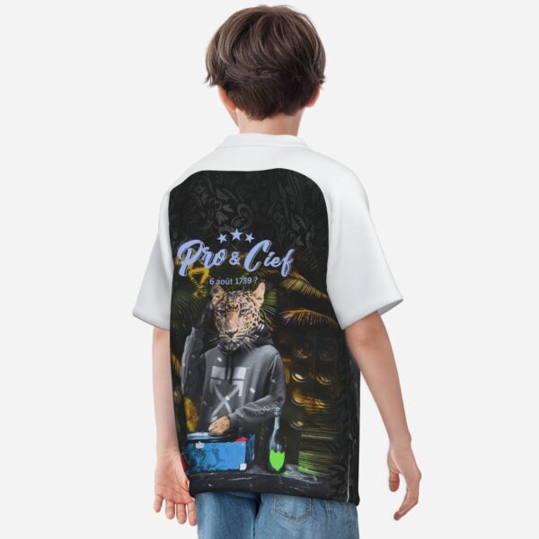 All-Over Print Boy's Zipper Baseball Jersey Shirt Short Sleeve - Image 2