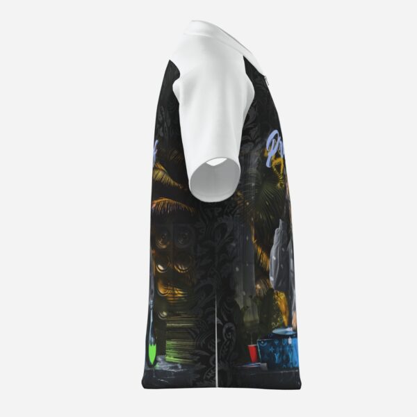 All-Over Print Boy's Zipper Baseball Jersey Shirt Short Sleeve - Image 8