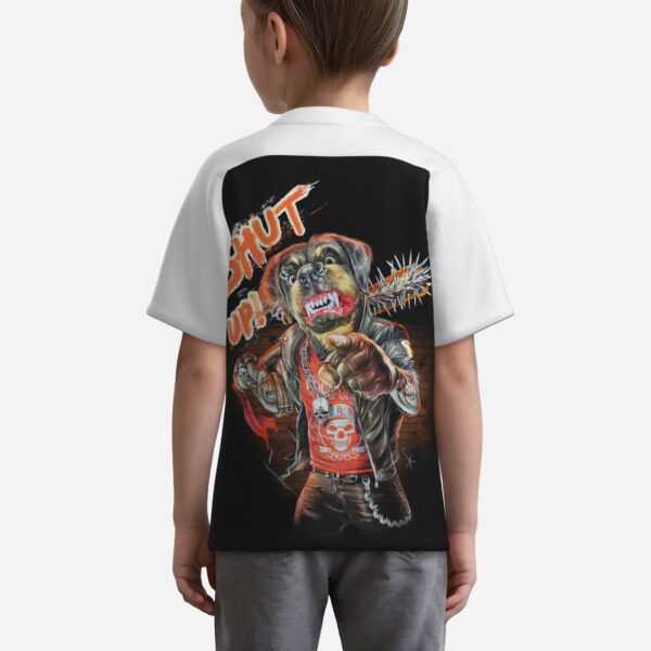 All-Over Print Boy's Zipper Baseball Jersey Shirt Short Sleeve - Image 4