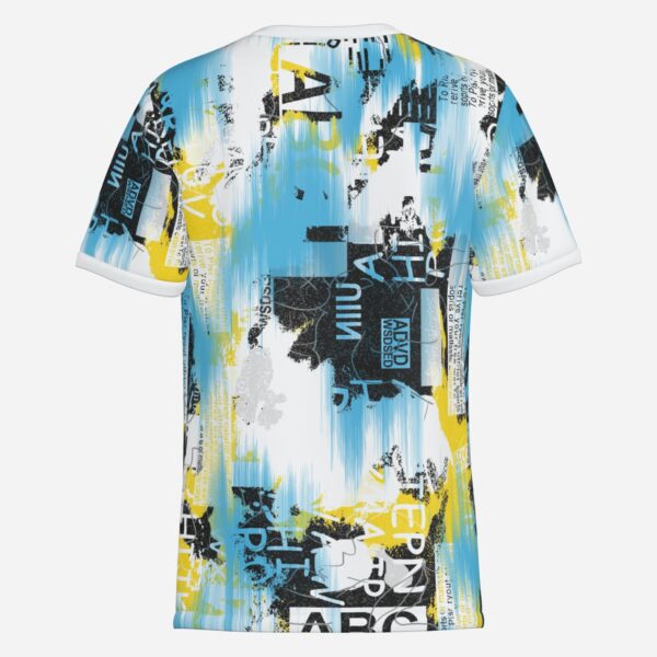 All-Over Cotton Print Men's Premium T-Shirt - Image 2
