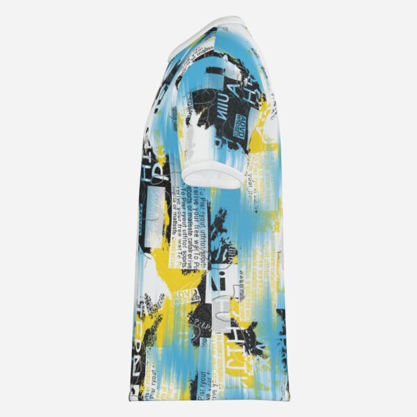 All-Over Cotton Print Men's Premium T-Shirt - Image 3
