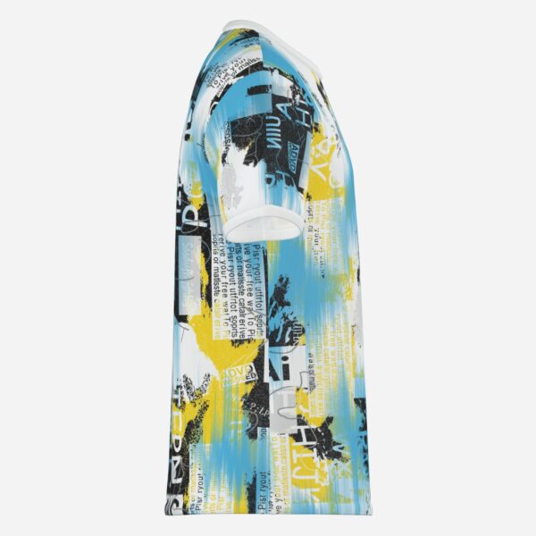 All-Over Cotton Print Men's Premium T-Shirt - Image 4