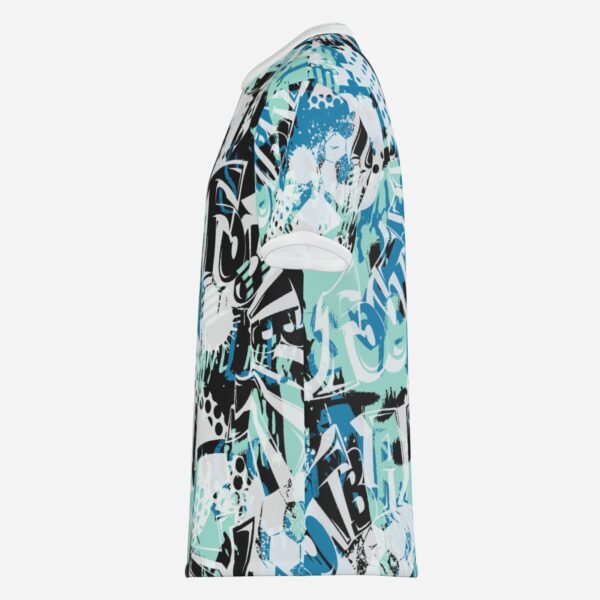 All-Over Cotton Print Men's Premium T-Shirt - Image 3
