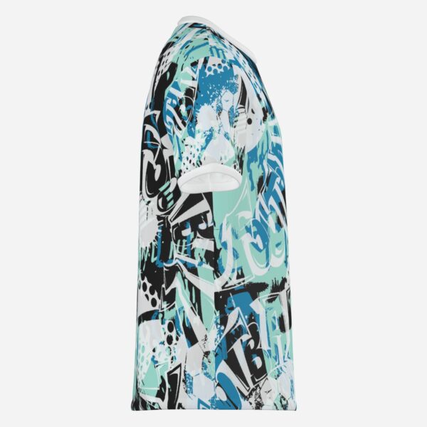 All-Over Cotton Print Men's Premium T-Shirt - Image 4