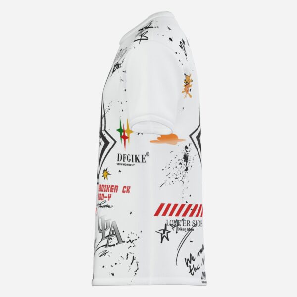 All-Over Cotton Print Men's Premium T-Shirt - Image 3