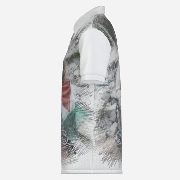 All-Over Print Men's Short Sleeve POLO Shirt With Pocket-Mi Tong Mesh 140 GSM - Image 3