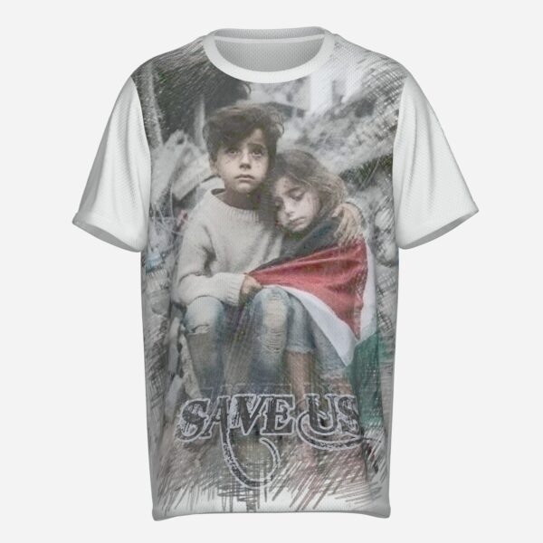 All-Over Print Men's O Neck T-Shirt-Reinforced Neckline-Mi Tong Mesh 140 GSM