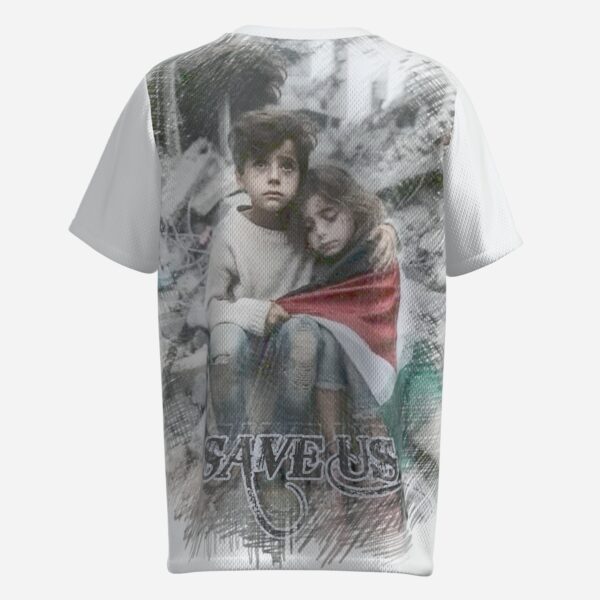 All-Over Print Men's O Neck T-Shirt-Reinforced Neckline-Mi Tong Mesh 140 GSM - Image 2