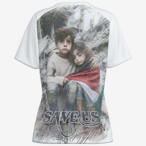 All-Over Cotton Print Women's T-Shirt - Image 2