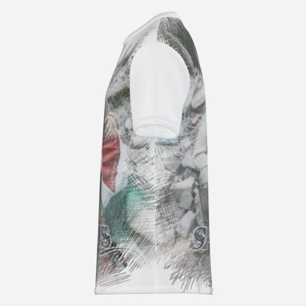 All-Over Cotton Print Men's Premium T-Shirt - Image 3