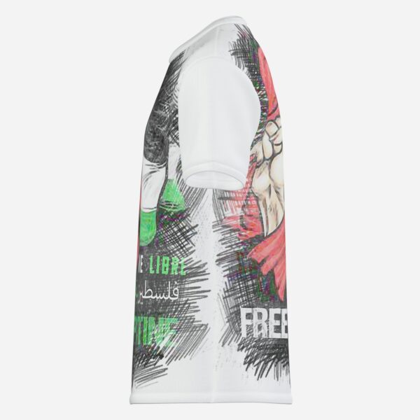 All-Over Cotton Print Men's Premium T-Shirt - Image 3