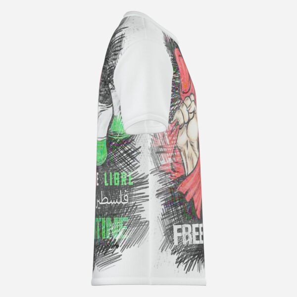All-Over Cotton Print Men's Premium T-Shirt - Image 4