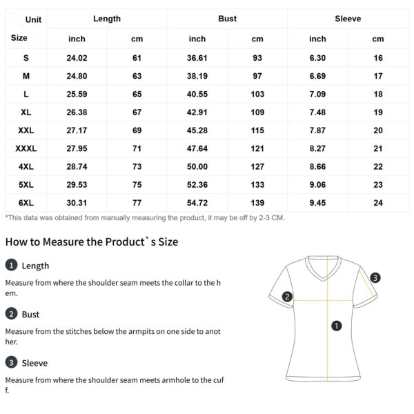 All-Over Cotton Print Women's T-Shirt V Neck - Image 7