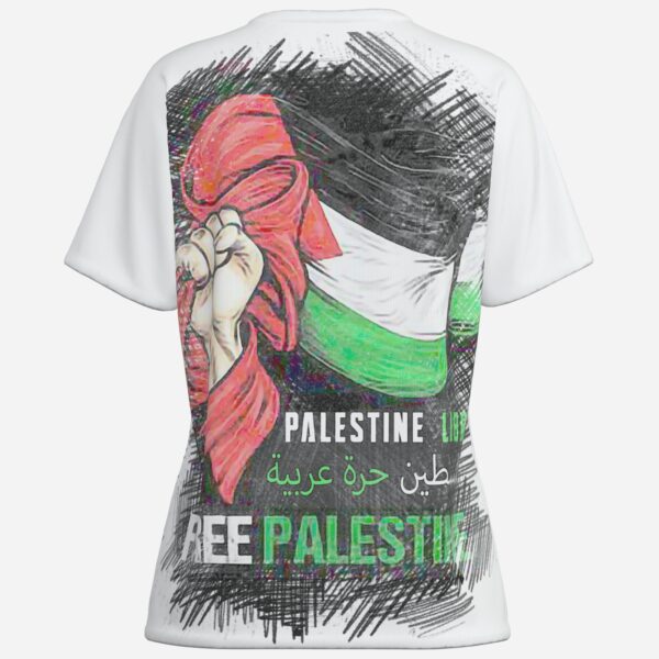 All-Over Cotton Print Women's T-Shirt - Image 2