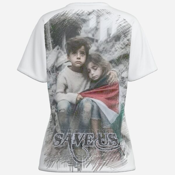 All-Over Cotton Print Women's T-Shirt - Image 2