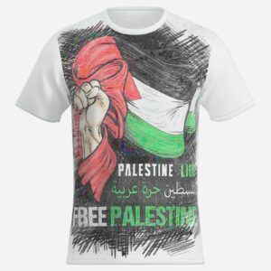 All-Over Cotton Print Men's T-Shirt O Neck