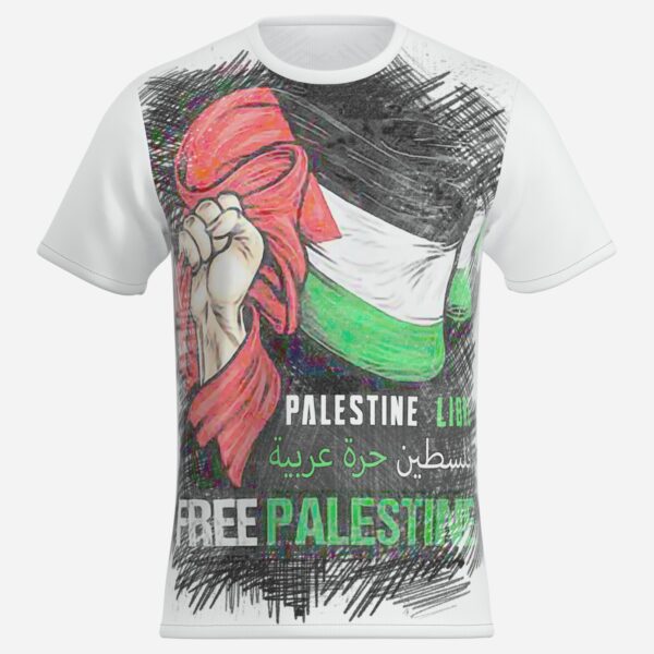 All-Over Cotton Print Men's T-Shirt O Neck