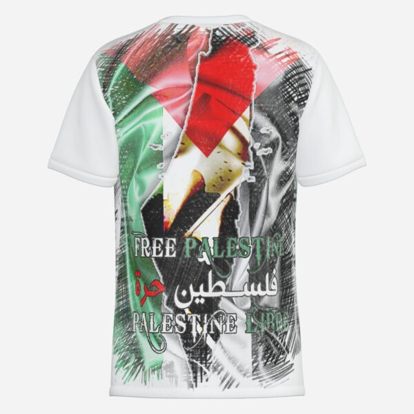 All-Over Cotton Print Men's Premium T-Shirt - Image 2