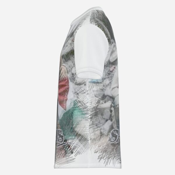 All-Over Cotton Print Men's Premium T-Shirt - Image 3