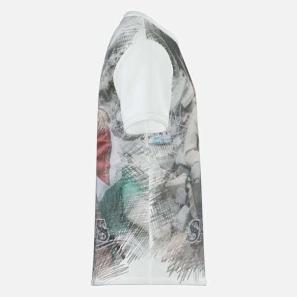 All-Over Cotton Print Men's Premium T-Shirt - Image 4