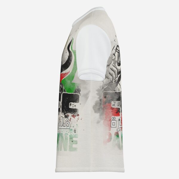 All-Over Cotton Print Men's Premium T-Shirt - Image 3