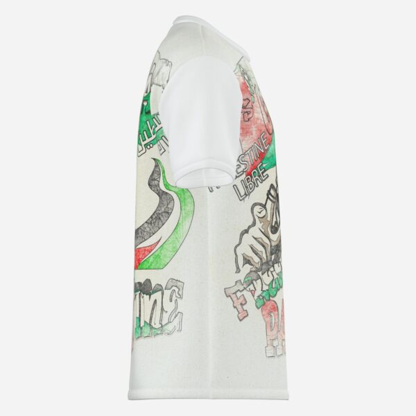 All-Over Cotton Print Men's Premium T-Shirt - Image 4