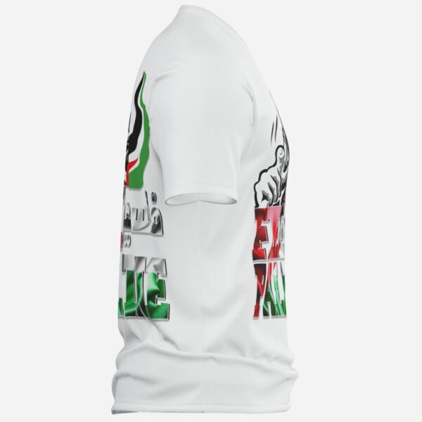 All-Over Cotton Print Men's Sweatshirt V Neck - Image 4