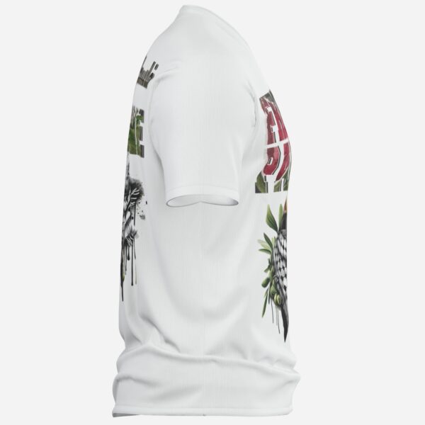 All-Over Cotton Print Men's Sweatshirt V Neck - Image 4