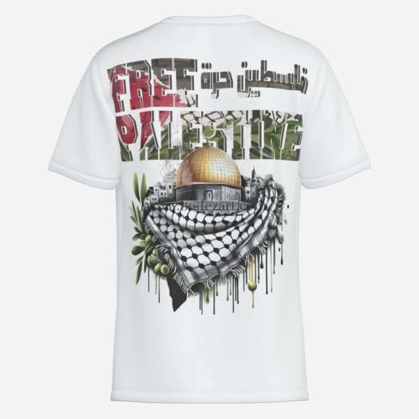 All-Over Cotton Print Men's Premium T-Shirt - Image 2