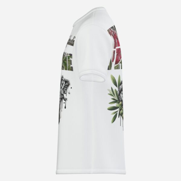All-Over Cotton Print Men's Premium T-Shirt - Image 3