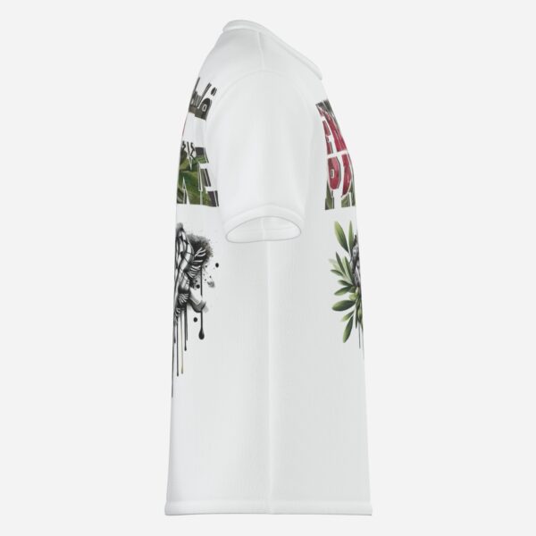 All-Over Cotton Print Men's Premium T-Shirt - Image 4