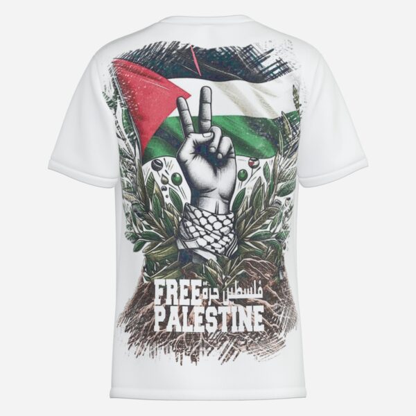 All-Over Cotton Print Men's Premium T-Shirt - Image 2